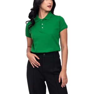 2025 tendencia mujer Polo Slim Fit camiseta moda trabajo propósito Polo manga corta Camiseta para mujer - Product Image 2