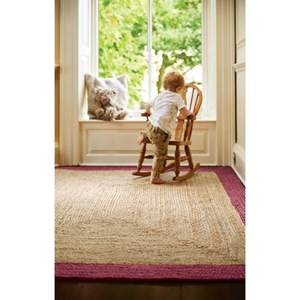 Tapis en jute bordeaux Netline Home - Product Image 2