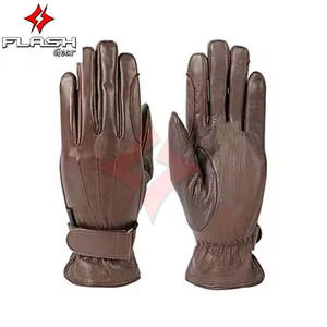 Vente en gros Gants d'équitation personnalisés de haute qualité pour hommes Gants d'équitation en cuir léger Gants d'équitation antidérapants OEM - Product Image 4