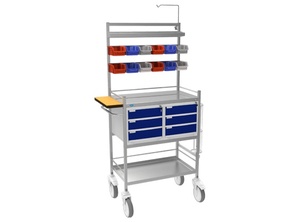 Fournisseurs de gros Crash Cart avec métal en acier inoxydable et roue de 4 pouces Chariot de Crash Durable pour les utilisations hospitalières - Product Image 4