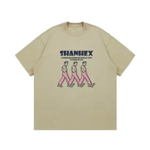 Unicotech เสื้อยืดแขนสั้นหนาแบบถักลายโลโก้ออกแบบได้ตามต้องการเสื้อยืดคู่ผ้าฝ้าย100% ชายและหญิง - Product Image 4