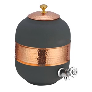 Dispensador de agua de metal de cobre con diseño martillado indio, PC personalizado, enfriador de agua potable de la mejor calidad para mejorar la salud - Product Image 3