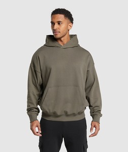 Sweat-shirt à capuche en coton de haute qualité avec logo personnalisé Sweat-shirt à capuche d'hiver surdimensionné en polaire lourde de qualité supérieure 220gsm avec poche pour hommes - Product Image 1