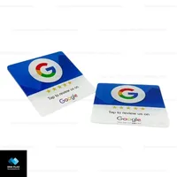 Individualisierte LOGO RFID NFC Acryl Wasserdichte Tischaufkleber Menü-Tags mit QR-Code und NTAG215-Chips