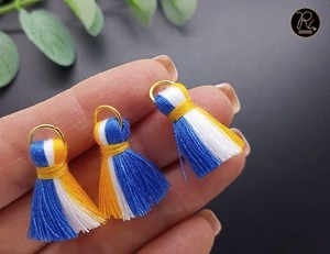 Pompon fait main pour l'artisanat, la fabrication de bijoux, les boucles d'oreilles, les sacs, les porte-clés, accessoires, matière en coton, vente en gros, couleurs personnalisées, option d'usine - Product Image 3
