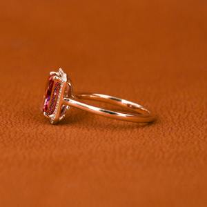 แหวน14KT สีทองประกายแวววาวสุดหรูเครื่องประดับเพชรที่สวยงามสำหรับวันครบรอบวันแต่งงานงานหมั้นในโอกาสพิเศษแบบคลาสสิก - Product Image 5