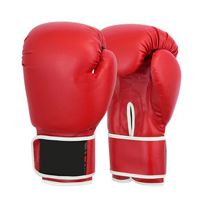 Gants de boxe personnalisés en cuir PU, gants d'entraînement avec sangle de poignet réglable, rembourrage en mousse moulée pour la salle de sport, la remise en forme et l'exercice - Product Image 1