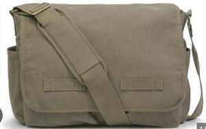 Bolso bandolera de lona de moda elegante, venta al por mayor de algodón teñido empaquetado a granel por exportadores, patrón liso - Product Image 3