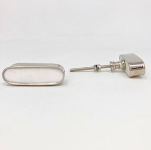 Silver Oval Brass Knobs Unique Decorative Drawer <b>Pulls</b> Knob Usage Home Dresser <b>Door</b> Cabinet Handmade Decorative Kitchen <b>handle</b> - Product Image 3