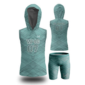 ชุดเครื่องแบบมีฮู้ดสำหรับเด็กผู้หญิง100% ชุดผ้าโพลีเอสเตอร์ธง7on7ฟุตบอลระบายอากาศได้ปรับแต่งได้ตามต้องการ - Product Image 6