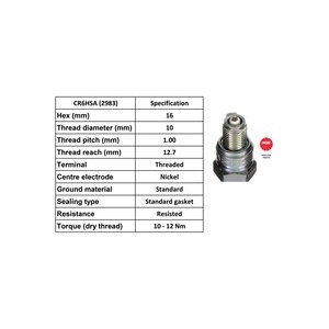 Bougie d'allumage en plastique neuve SPARK PLUG CR6HSA pour Yamaha YBR125 XV250 VIRAGO DELGHT 115 125 pour ACTIVA 100 FIZY125 BAJAJ BOXER BM15 - Product Image 3