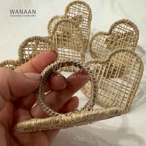 Resin Eco-Friendly Modern Napkin Rings Wicker <b>Table</b> Decor for Stylish Elegant <b>Dining</b> Experience - Product Image 1