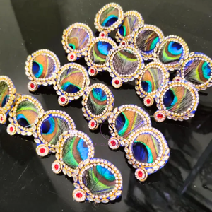 Surtido Kundan Designer Brass Peacock Ring Ajustable Haldi Mehendi Sangeet & Dholki Gift Return Favor Regalo a granel - Product Image 4