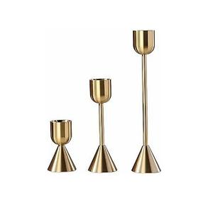 Grand bougeoir moderne en métal au design géométrique idéal pour les hôtels de luxe, les salles de banquets et les intérieurs élégants et contemporains - Product Image 3