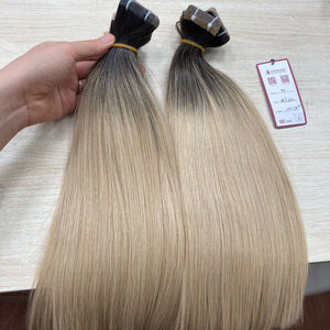 Extensiones de cinta adhesiva Remy vietnamita y paquetes de cabello humano alineados con cutícula recta - Product Image 1