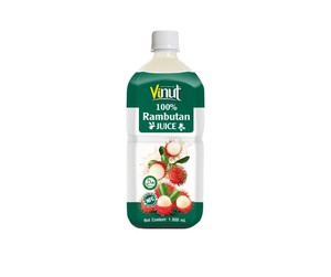 น้ำผลไม้รสเงาะ1L 100% เครื่องดื่มบริสุทธิ์ปราศจากน้ำตาลตัวอย่างพร้อมส่ง OEM โรงงานเวียดนาม - Product Image 1