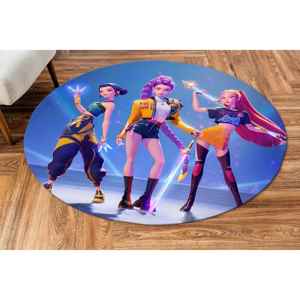 Tapis Anime Warrior Girls, tapis de sol à impression numérique, tapis en chenille - Product Image 4