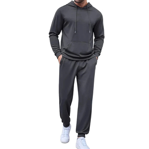 Survêtements polaires élégants pour hommes grande taille à capuche, personnalisables (logo et couleur), écologiques et respirants pour l'entraînement - Product Image 6