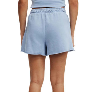 Vente en gros de shorts décontractés pour femmes 100% coton personnalisé DTF imprimé logo streatwear respirant et à séchage rapide shorts pour femmes - Product Image 3