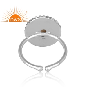 Meilleure qualité en argent Sterling fin naturel arc-en-ciel lune pierre gemme bague réglable bijoux personnalisés pour les femmes cadeau pour elle - Product Image 4