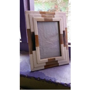 Bleu Blanc Moderne Mosaïque Fabriqué À La Main Incrustation D'os Cadres Photo Bleu Blanc Motif Différent Os Fabriqué À La Main Incrustation Résine Cadres - Product Image 5