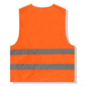 High Visibility Reflective Safety Vest Jacket Custom Logo Industrial Security Construction Uniform <b>Work</b> Clothing - Product Image 2