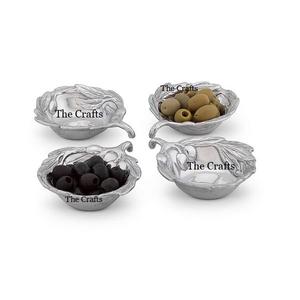 Maravilloso tazón decorativo de diseño en aluminio color plata, tazón para chocolate para bodas, fiestas y eventos. - Product Image 6