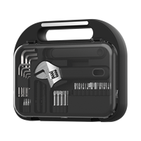 Ensemble d'outils ménagers professionnels de 61 pièces, boîte à outils portable avec tournevis électrique 1500 mAh pour la réparation d'appareils électroménagers DIY