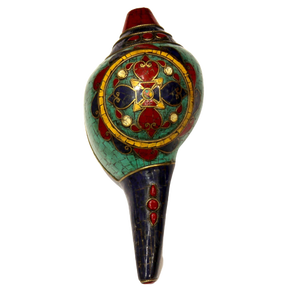 Nueva llegada Rudra piedra preciosa tachonado Concha Shankha pulido Concha religiosa budismo tamaño personalizado India arte coleccionable - Product Image 2