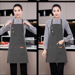 Tablier pour homme et femme avec bretelles réglables et grandes poches - Product Image 3