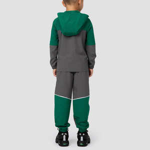 Conjunto de Chaqueta y Pantalones Cortavientos para Adultos, Personalizado, para Entrenamiento, Estilo Urbano, con Cierre, Logotipo, Forro Polar Informal, Secado Rápido, 100% - Product Image 4