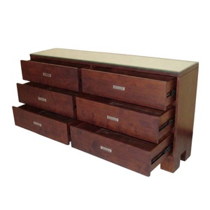 Commode moderne en teck, coiffeuse minimaliste, armoire de chambre, commode à tiroirs pour hôtel et ensembles de meubles de chambre - Product Image 4