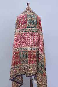 Contemporary Solid Color Traditional Festival Silk <b>Shawl</b> <b>Wrap</b> with Ethnic Design Skin-Friendly <b>and</b> Breathable - Product Image 2
