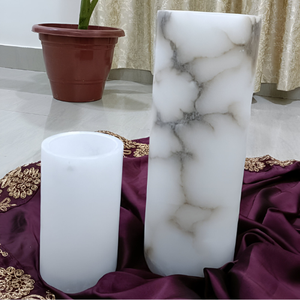 Lanzamiento Global Exclusivo Soporte de Luz de Té de Alabastro Acabado de Lujo Colección de Diseñador Royal Look Artesanal Hecho Calidad Premium - Product Image 5