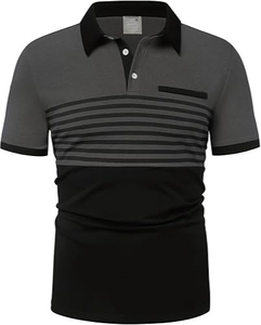 Custom <b>Men's</b> for <b>Polo</b> <b>Shirts</b> Breathable Canvas Solid Pattern Embroidered Logo Feature Personalized Design ODM Supply - Product Image 3