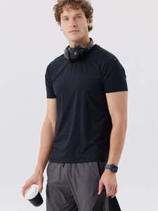 T-shirt streetwear sur mesure pour homme, grande taille, col rond, décontracté, en nylon et élasthanne, respirant, manches courtes - Product Image 3