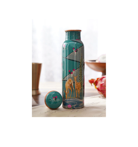 Botella de agua de cobre Real 100% hecha a mano, botella impresa recién artesanal para uso en gimnasio, accesorios de acceso directo - Product Image 5