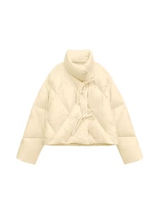 Chaqueta de plumón, chaqueta acolchada cálida con estilo, ropa de abrigo de invierno personalizada 2024, Chaqueta ligera de Color de alta calidad a precio de fábrica para mujer - Product Image 4