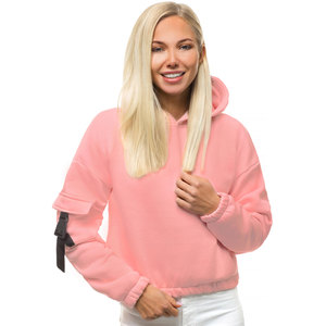 OEM & ODM Women Pullover <b>Hoodies</b> Long Sleeve Bottom Rib Custom Cotton Women Pullover <b>Hoodies</b> - Product Image 4