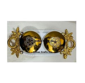 Pot de noix de fruits secs en métal élégant pour la décoration de la maison et de l'hôtel Cadeaux d'affaires de qualité et décoration Diwali Nouveau style - Product Image 4