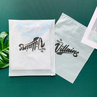 Plastique pour T-Shirt Pvc Shopping Top Curseur Zip Lock Transparent Avec Givré Sacs Couleur Eva Emballage Vêtements Zipper Sac