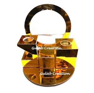 ชุดเตาเผาบัคฮูร์อะคริลิคไม้จันทน์หอมทำมือสุดหรูจาก ZAM ZAM IMPEX พร้อมแจกันดอกไม้ ที่วางกำยานอูดแบบอาหรับ กลิ่นหอมตลอดทั้งปี - Product Image 1