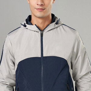 Chaquetas para Hombre de Diseño Personalizado Hechas en Fábrica, con Bloques de Color, Cuello Alto, Estilo Urbano, Impermeables, Resistentes al Viento y Transpirables - Product Image 5