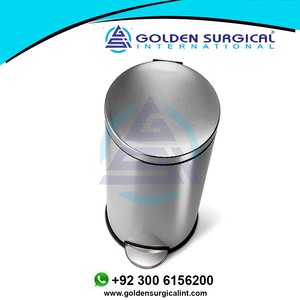 Cubos de basura hospitalarios, instrumentos de artículos huecos | Cubo de basura redondo sanitario con tapa giratoria de alta calidad - Product Image 2