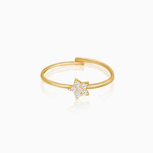Juego de anillos de diamantes Golden Starry Affair - Product Image 3