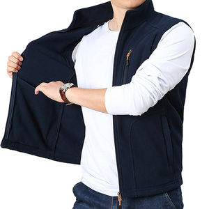 เสื้อกั๊กขนเป็ดกันน้ำย้อนกลับได้สำหรับผู้ชาย, เสื้อกีฬาขนแกะลำลองฤดูหนาวเล่นกอล์ฟวิ่งปีนเขาเดินทาง - Product Image 3