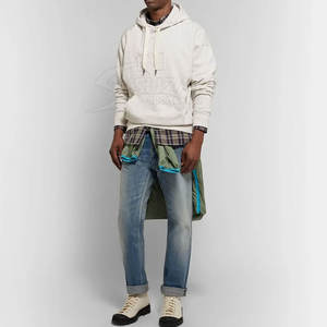 Vente chaude Nouveau design Hiver Chaud Couleur unie Basiques Hoodie gaufré en gros Meilleure vente Hoodie gaufré pour hommes - Product Image 4