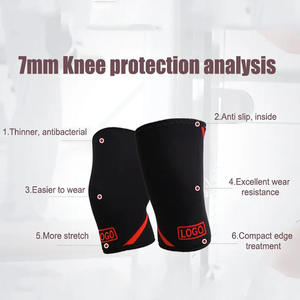 Manchons de protection pour coudes et genoux en néoprène de 7 mm d'épaisseur, personnalisables avec logo, respirants, en nylon robuste, pour le fitness, la musculation et la sécurité. - Product Image 5