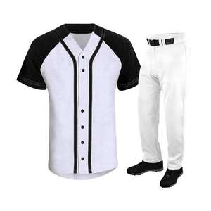 Uniformes de Béisbol y Sóftbol Personalizados de Alta Calidad para Hombre, Transpirables, con Cuello en V, Diseño de Color Degradado Personalizado, Uniforme de Equipo Estampado - Product Image 3