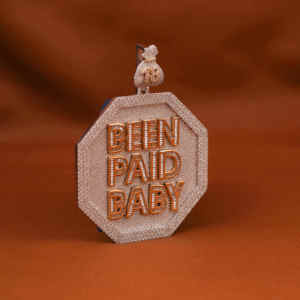 Pendentif vintage en moissanite et diamant, design croix, argent sterling 925, haute qualité, personnalisé, serti de pierres - Product Image 3